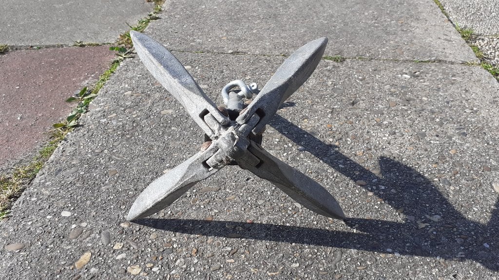 paraplu anker +/- 3 kg, Ophalen, Gebruikt, Ankeren en Afmeren, Zeilboot of Motorboot