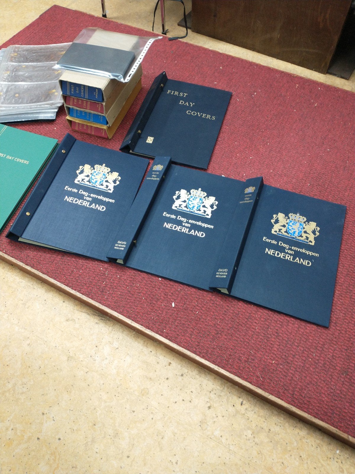 mappen voor eerste dag enveloppen, Postzegels en Munten, Ophalen, Verzamelalbum