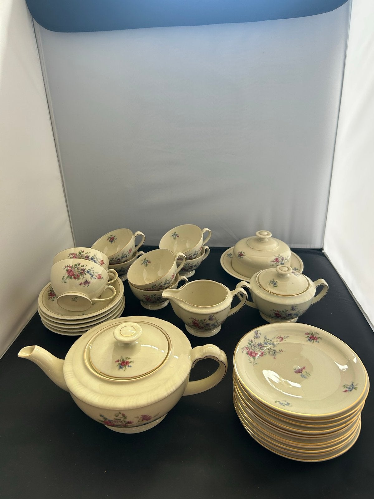 Vintage Schönwald servies met bloemmotief - Made in Germany, Antiek en Kunst, Ophalen