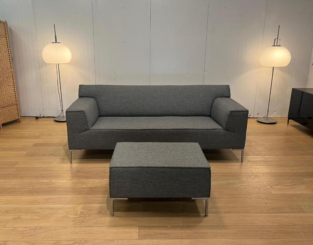 NIEUWSTAAT Bloq 2.5 + Hocker en GARANTIE NP €4.750, 75 tot 100 cm, Ophalen of Verzenden, Zo goed als nieuw, Rechte bank