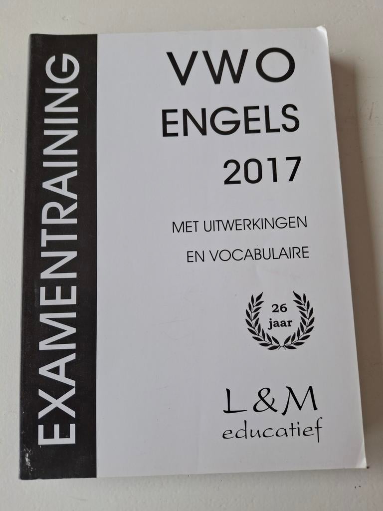 Examenbundel Engels VWO 2017, Ophalen of Verzenden