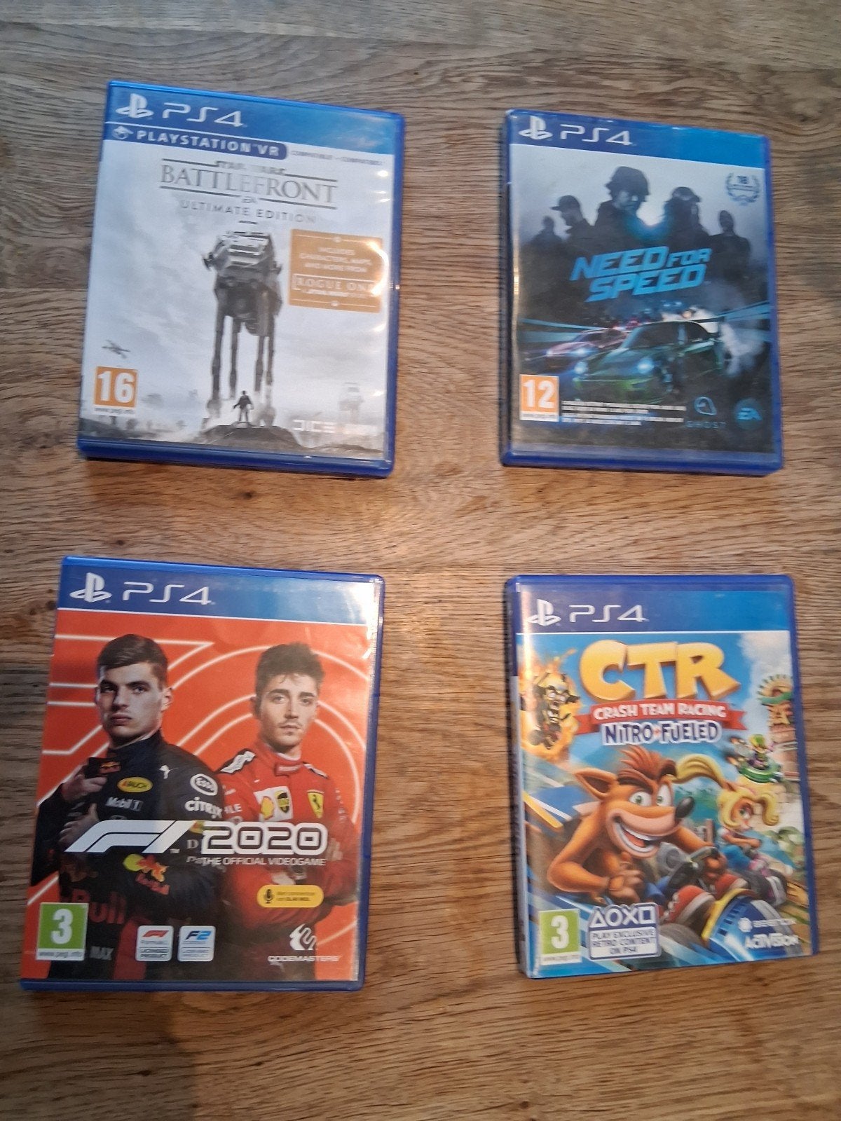 4 ps4 games, Gebruikt, Vanaf 18 jaar, Racen en Vliegen, Ophalen of Verzenden