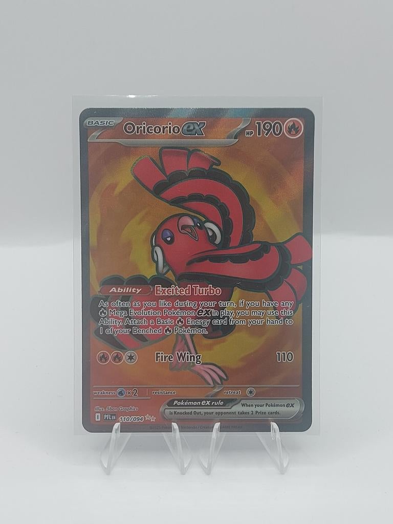 Oricorio EX #110 (Phantasmal Flames) - near mint, Ophalen of Verzenden, Zo goed als nieuw, Losse kaart, Foil