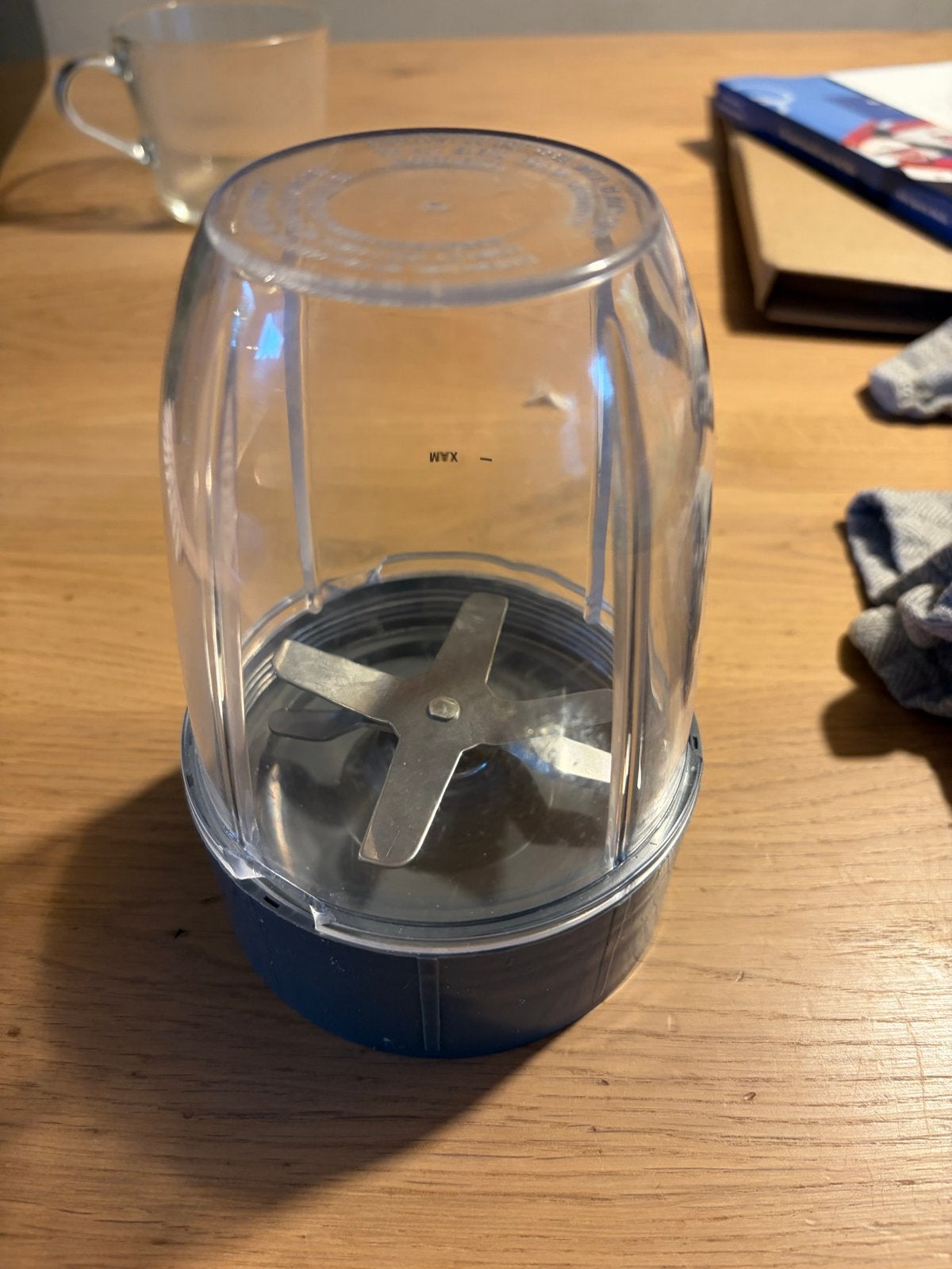 NutriBullet mes en beker, Ophalen of Verzenden, Gebruikt, Blender-accessoire