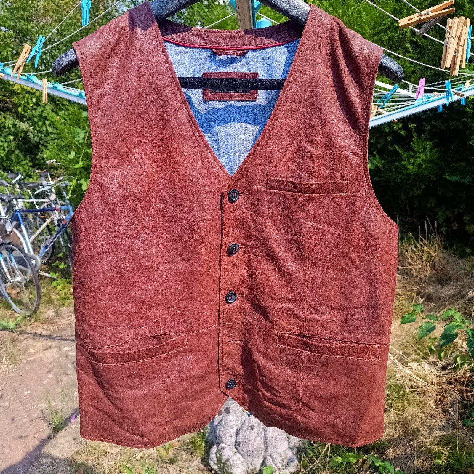 Leren 50 Trachten gilet Walbusch Oktoberfest zgan, Maat 48/50 (M), Ophalen of Verzenden, Walbusch, Overige thema's