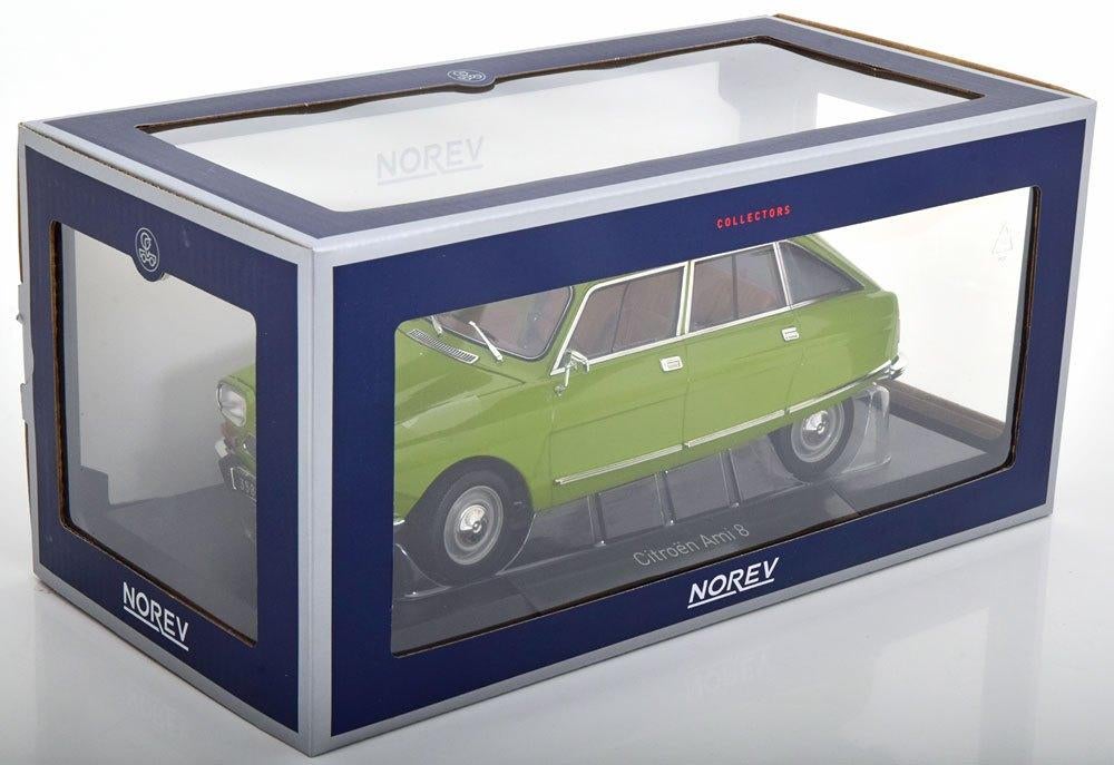 JSN Norev 1:18 Citroen Ami 8 1969 groen, Hobby en Vrije tijd, Modelauto's | 1:18, -, Nieuw, Norev, Ophalen of Verzenden