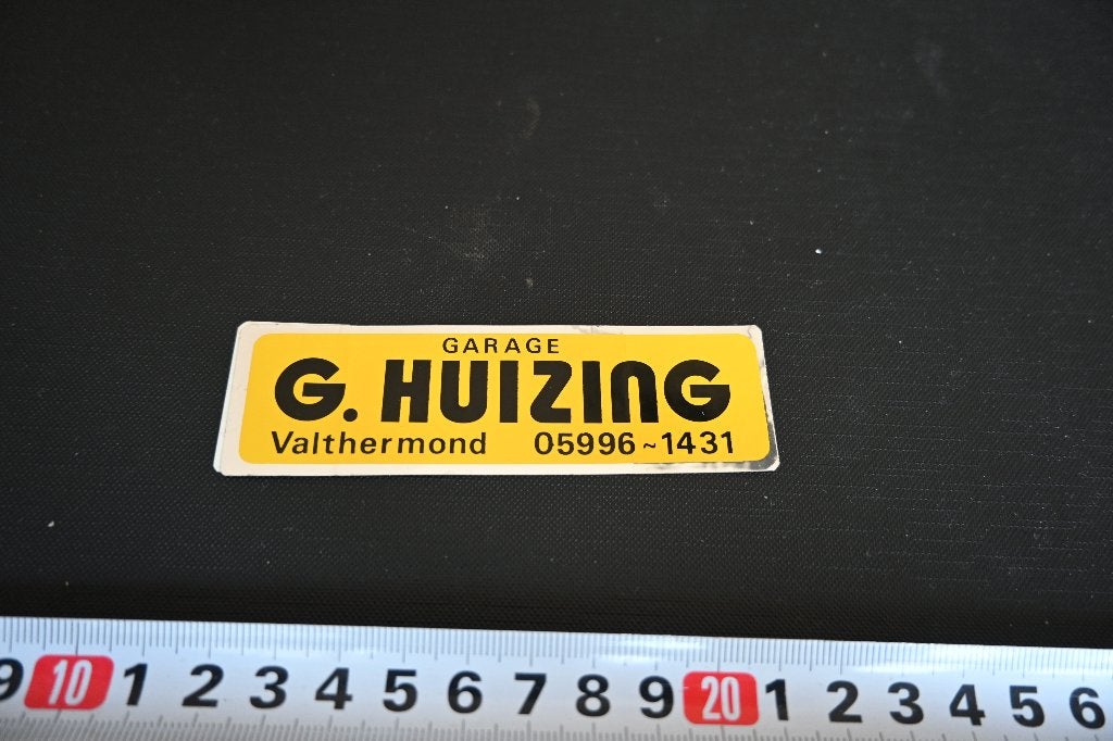 sticker folie garage G HUIZING valthermond, Ophalen of Verzenden, Zo goed als nieuw