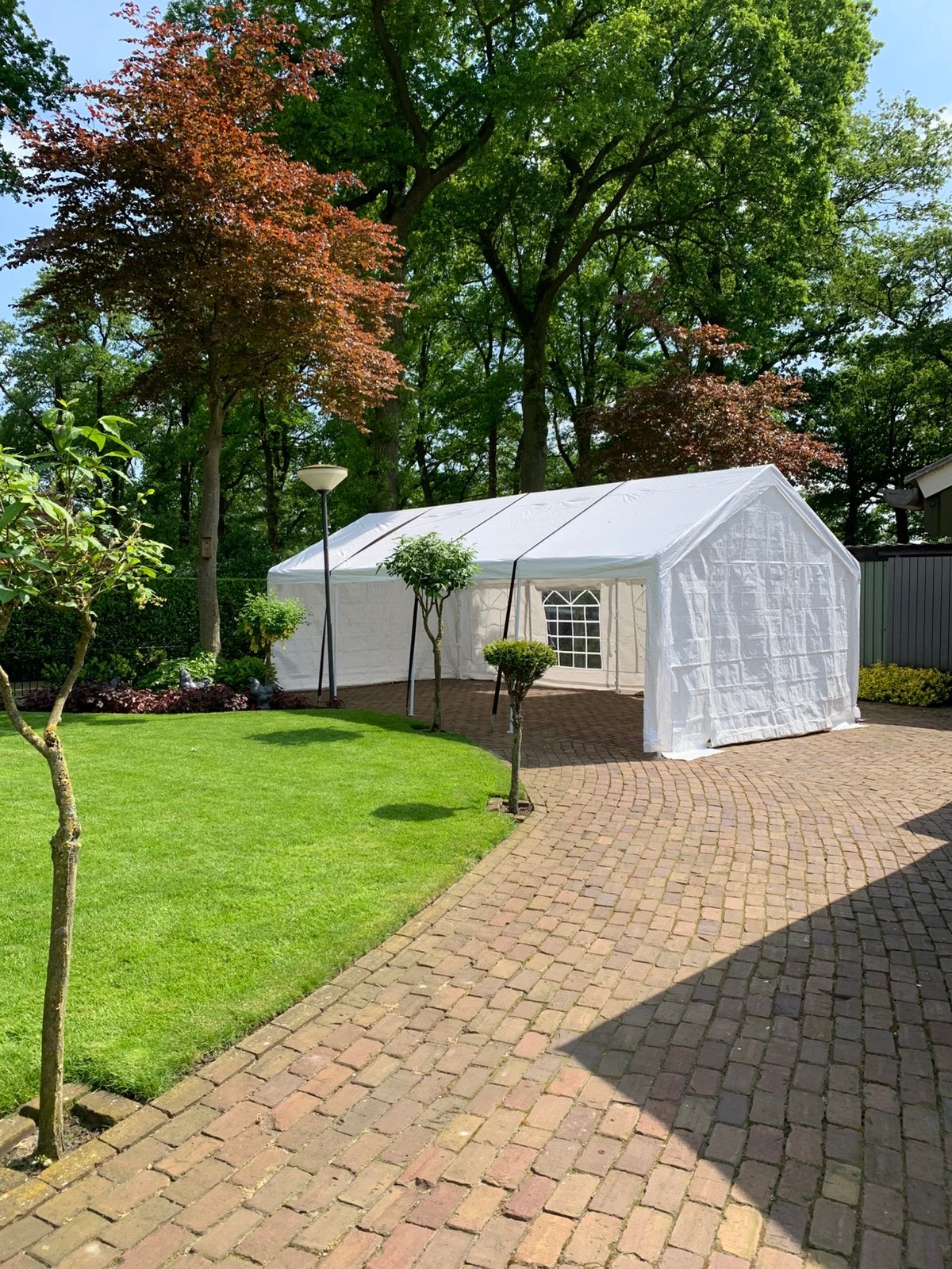 Huur partytent, partytent huren, huur tent 4x8, Ophalen of Verzenden, Zo goed als nieuw, 5 tot 8 meter