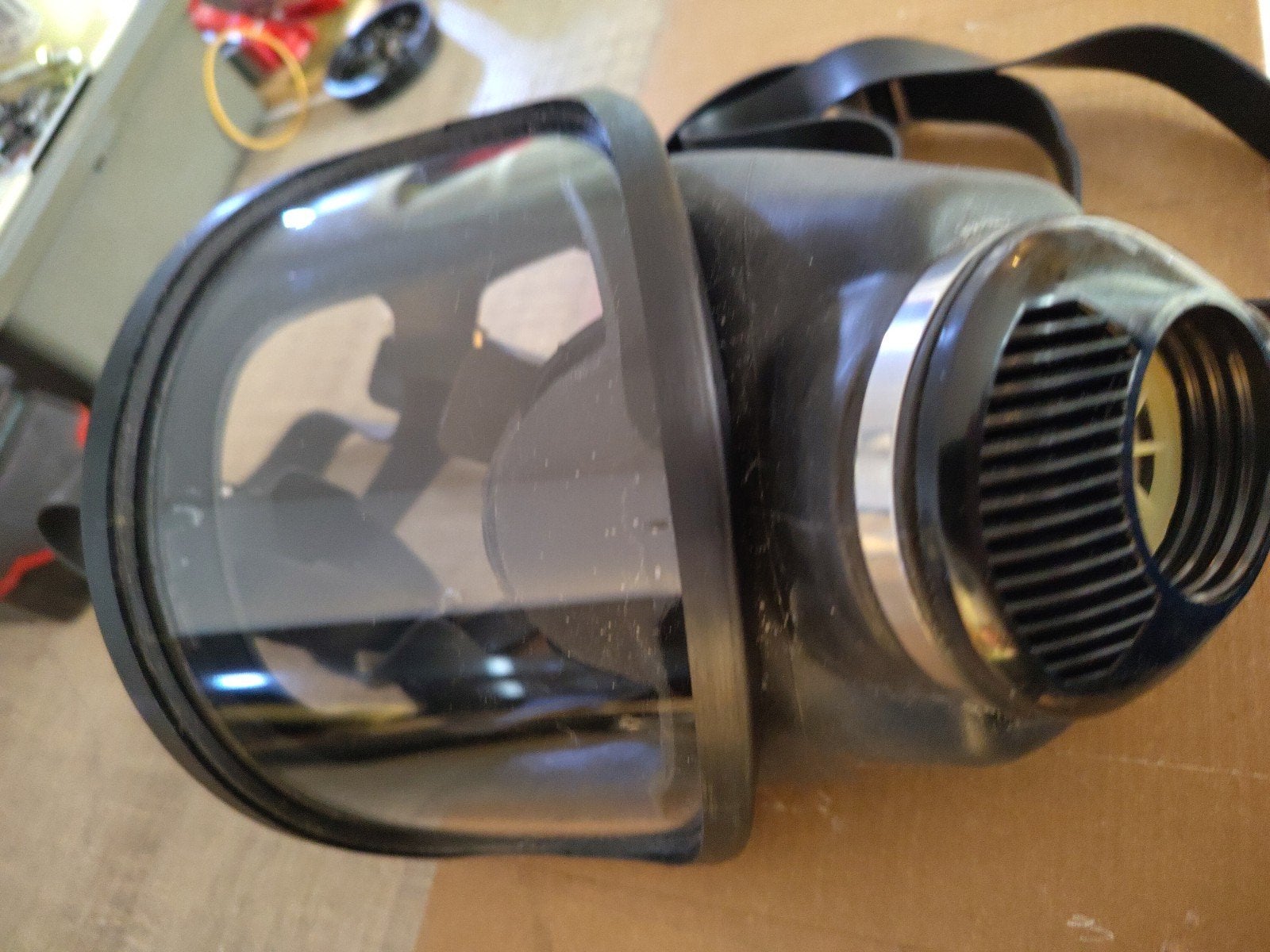 Auer gasmasker in zeer nette staat, Ophalen of Verzenden, Landmacht, Nederland