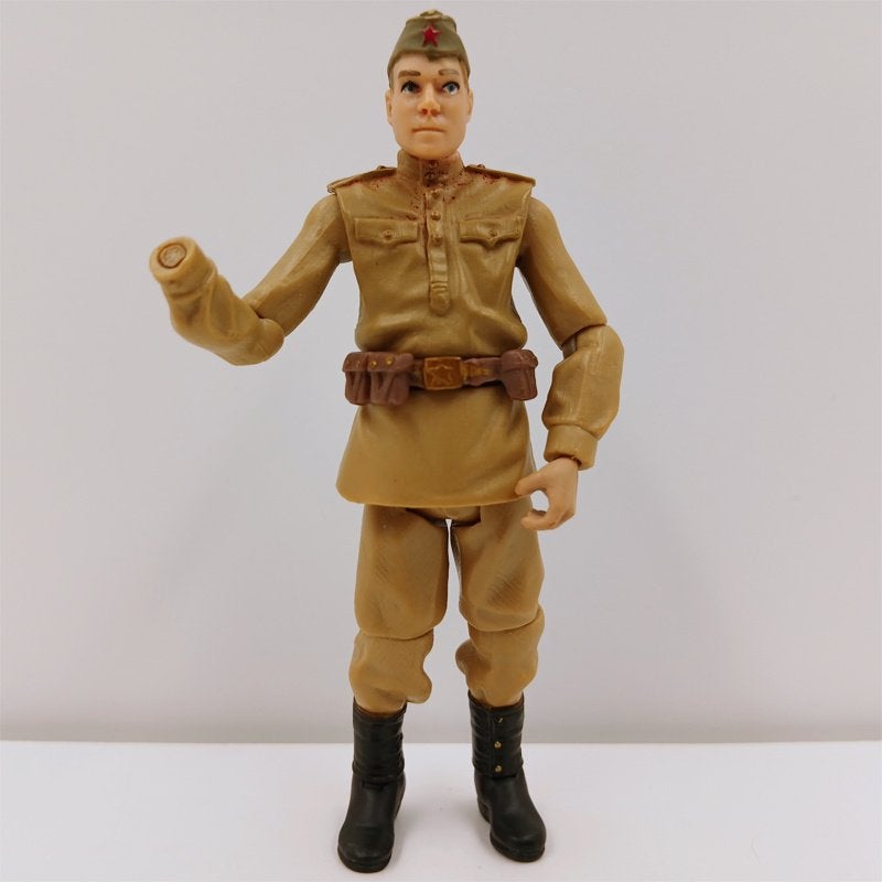 Indiana Jones Russian Soldier Hasbro 2008, Ophalen of Verzenden, Gebruikt, Film, Actiefiguur of Pop
