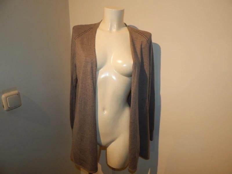 Marccain vest langer model wol zijde cashmere N4/40, Maat 38/40 (M), Verzenden, Zo goed als nieuw, Grijs