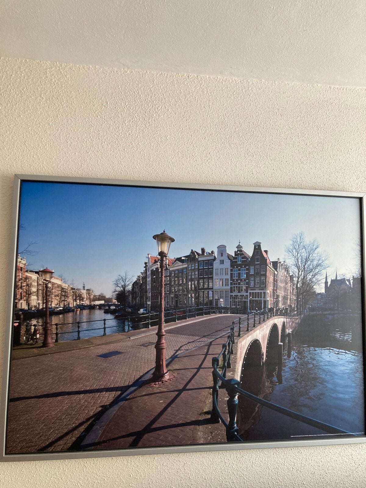 Schilderij foto amsterdam, Ophalen, Gebruikt, 125 cm of meer, Schilderij