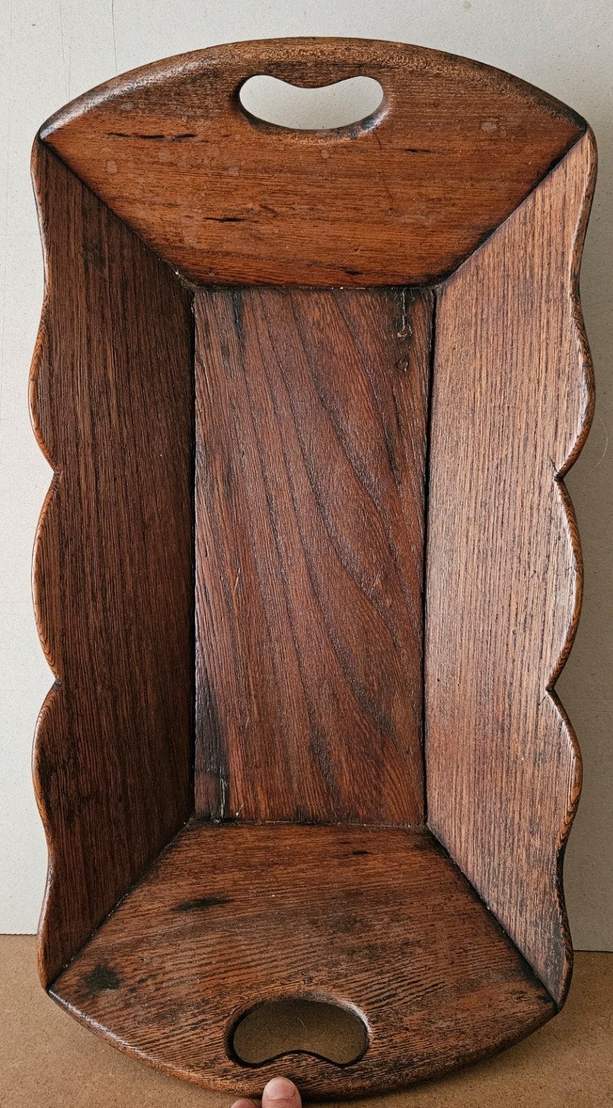 Antieke mangelbak van eikenhout, Antiek en Kunst, Ophalen of Verzenden
