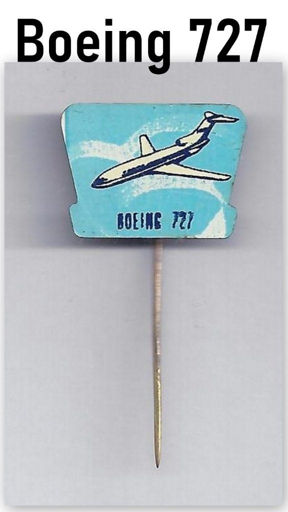 Spvl6 speldje vliegtuig - boeing 727, Ophalen of Verzenden, Gebruikt, Transport