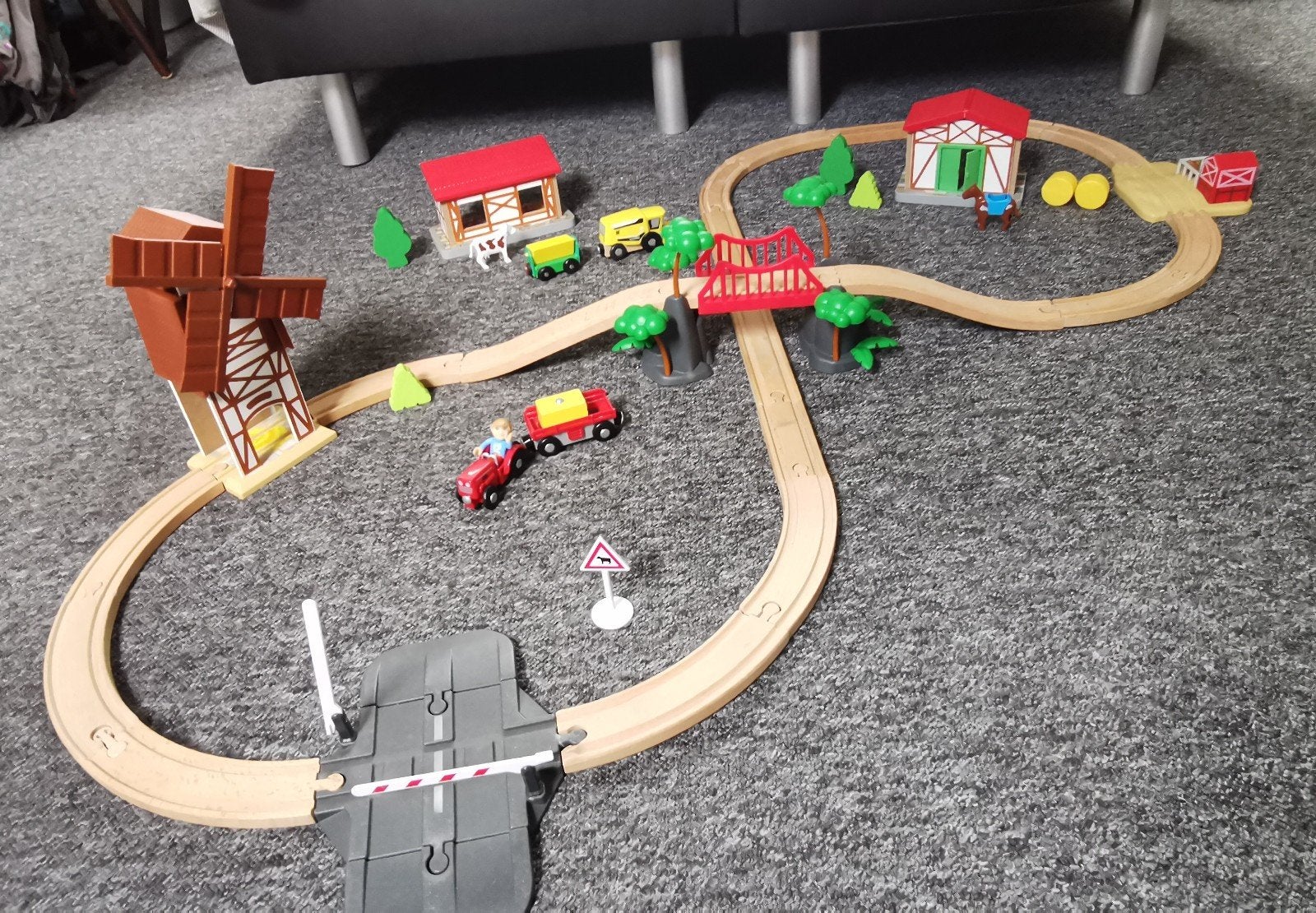 Playtive Houten Treinset Boerderij, Ophalen of Verzenden, Gebruikt, Overige typen