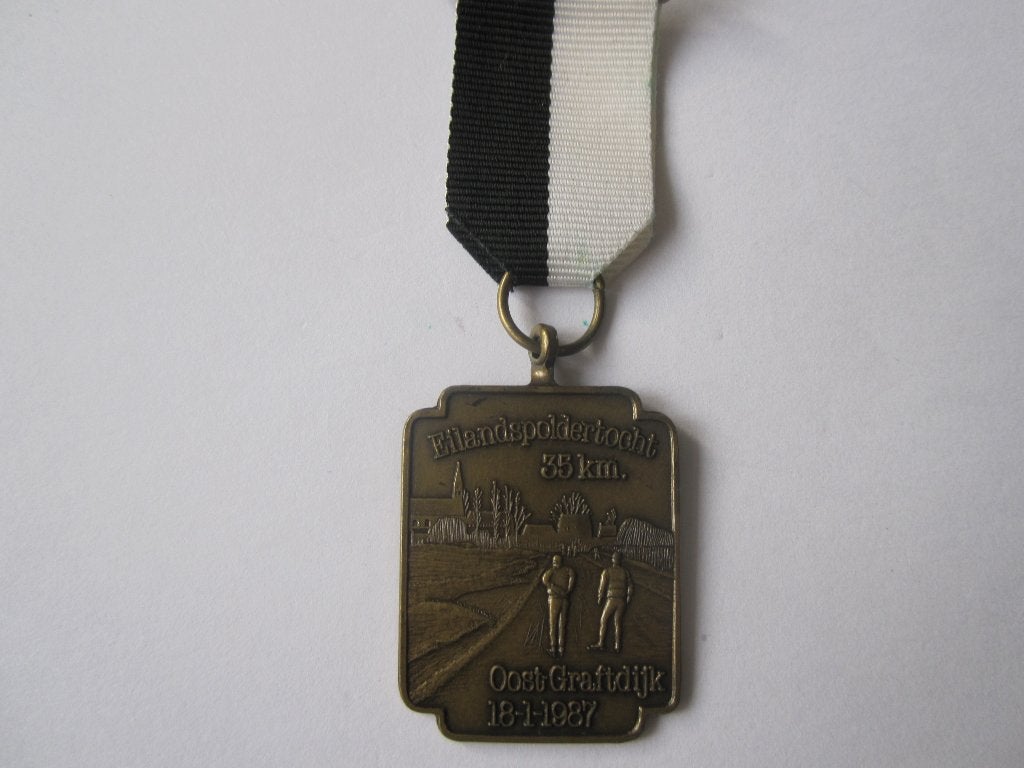 medaille schaatsen N.H., Postzegels en Munten, Penningen en Medailles, Ophalen of Verzenden, Overige materialen, Nederland