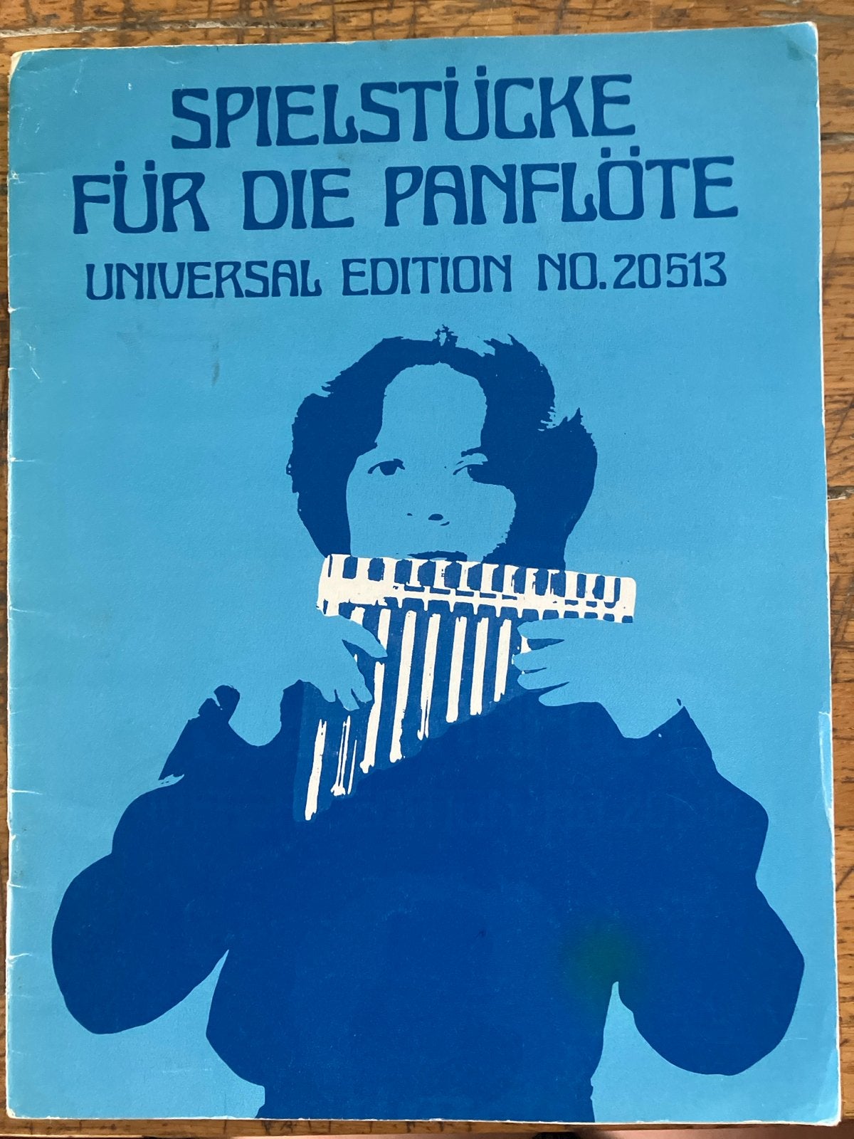 Speelstukken voor de panfluit - Universal Edition No. 20513, Gebruikt, Overige genres, Les of Cursus, Overige instrumenten