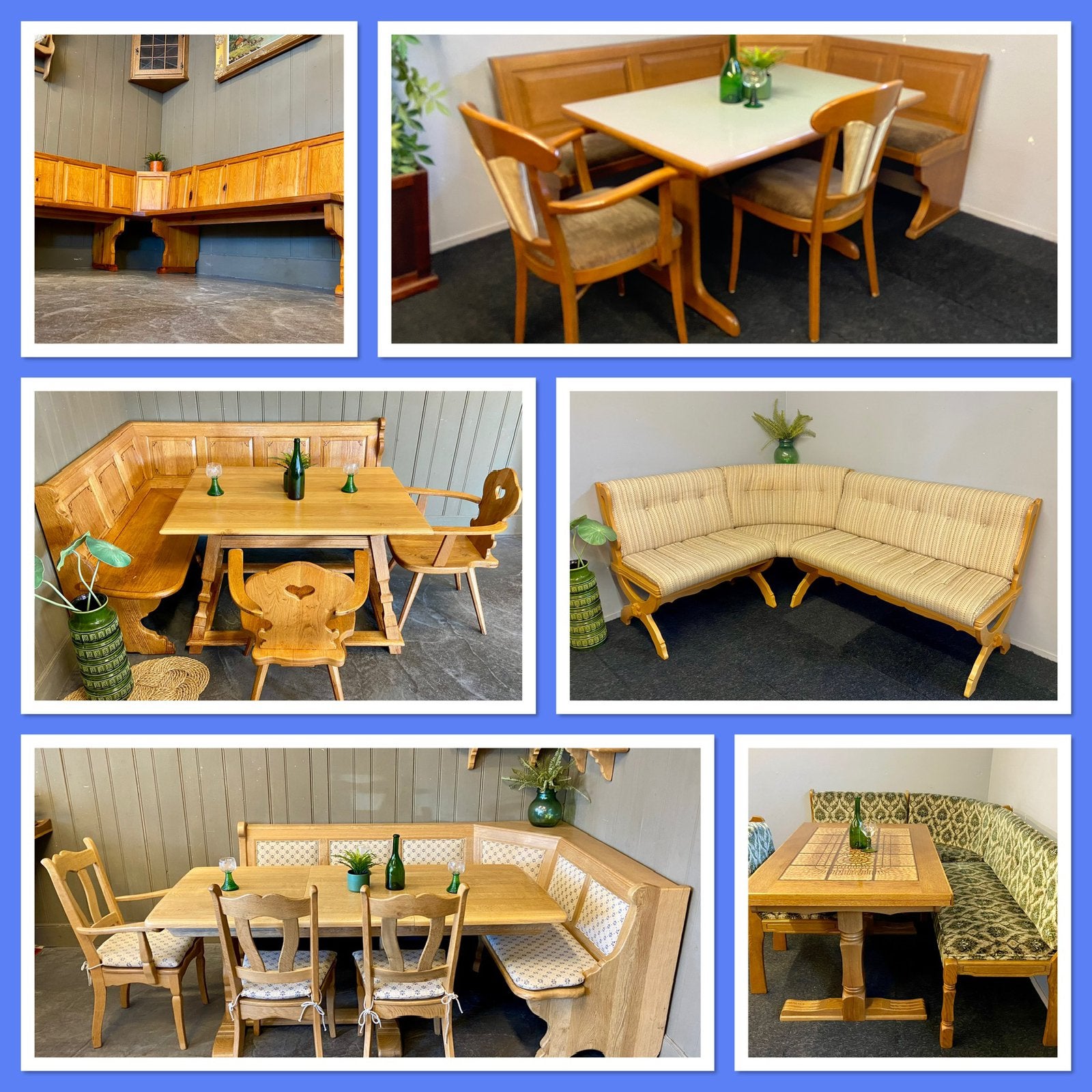 Diverse duitse oostenrijkse eethoeken meubels zithoeken, Ophalen, Inclusief barstoelen, Zo goed als nieuw, Nvt
