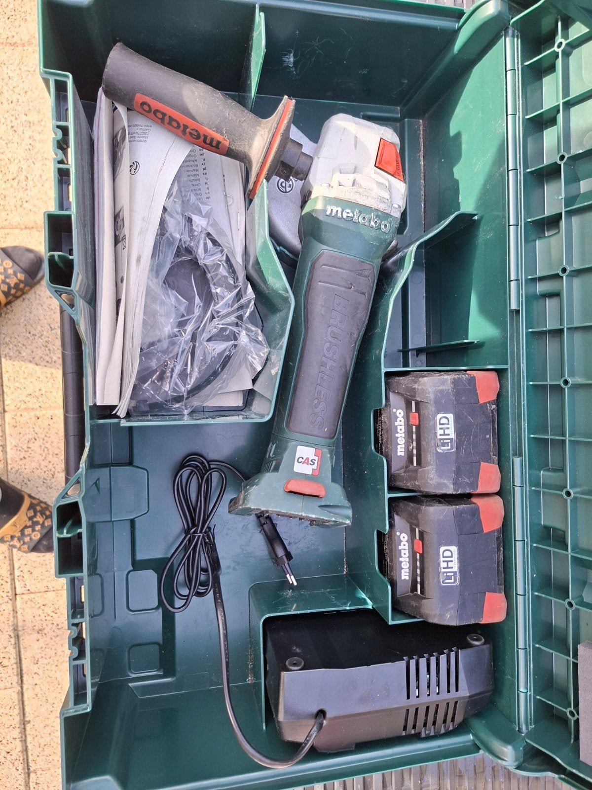 Metabo WPB 18 LT BL 11-125 Quick Accu Slijpmachine, Ophalen of Verzenden, Zo goed als nieuw, Minder dan 700 watt, Haakse handslijpmachine