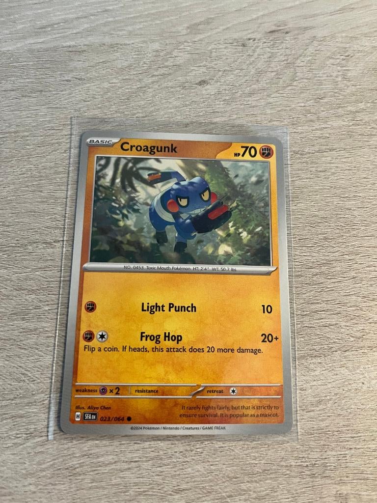Croagunk 023/064 Shrouded Fable - Pokémon Kaart, Ophalen of Verzenden, Nieuw, Losse kaart