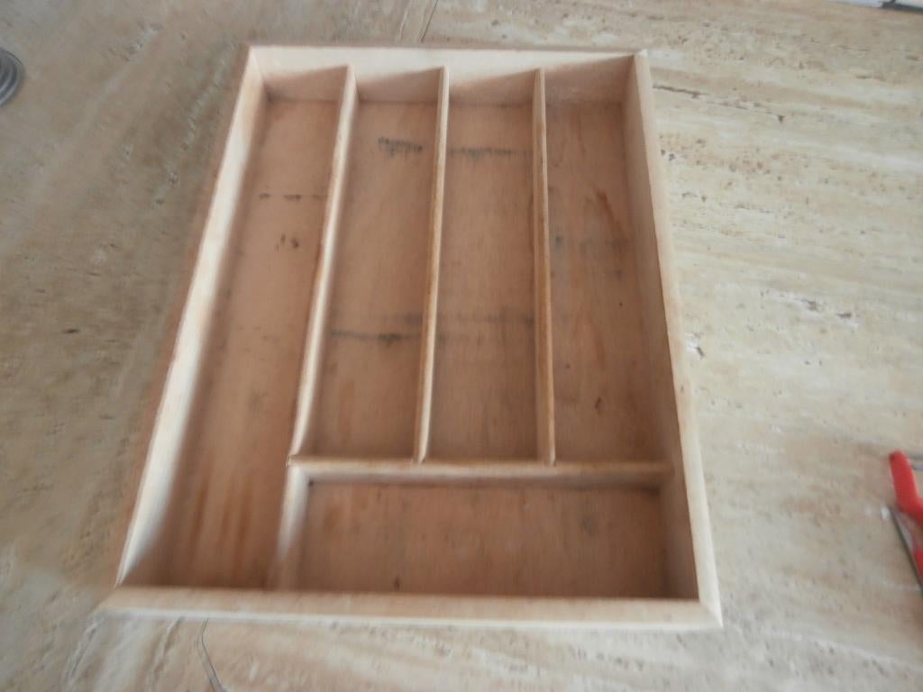 Bestekbak hout houten bestek bak voor keukenlade, Huis en Inrichting, Ophalen of Verzenden, Gebruikt, Hout, Los bestek