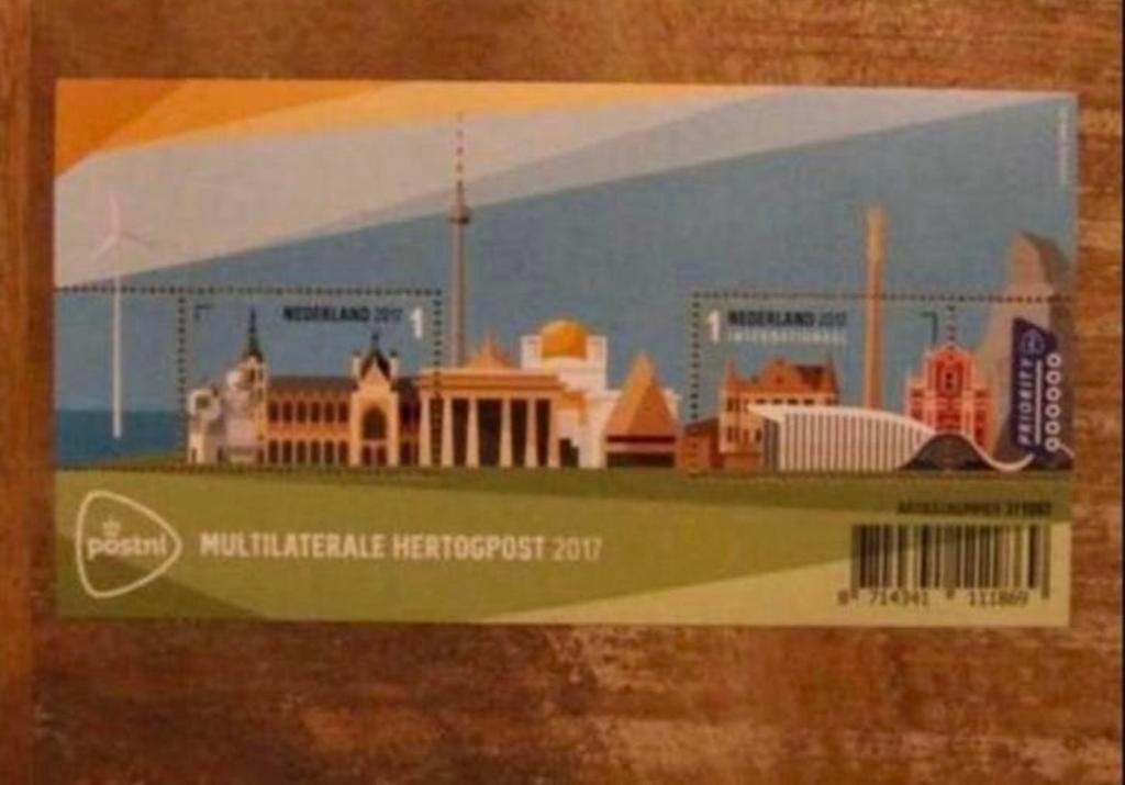 2017 Blok Hertogpost Blok 3565 Postfris., Postzegels en Munten, Postzegels | Nederland, Ophalen of Verzenden, Na 1940, Postfris