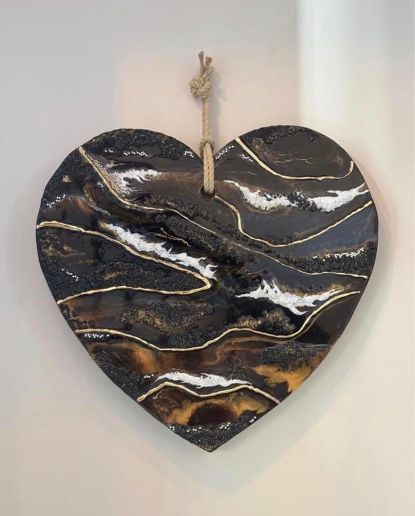 Prachtig groot houten decoratief hart, Ophalen of Verzenden, Nieuw