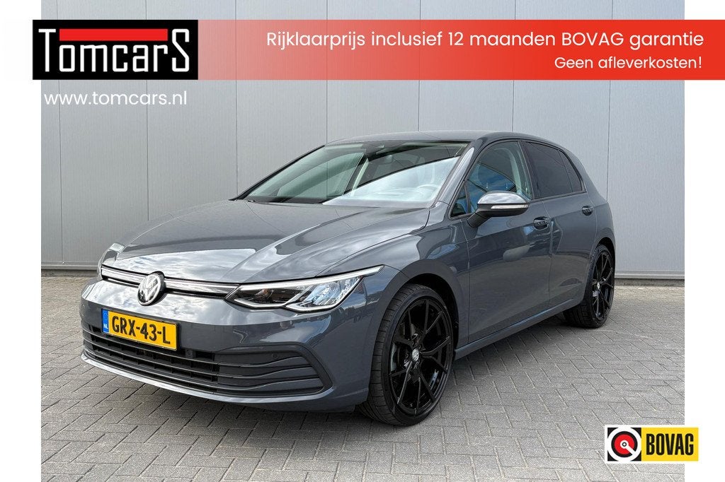 Volkswagen Golf 1.5 eTSI 150PK Style Automaat Navigatie/Came, Auto's, Volkswagen, 12 maanden, Euro 6, 4 cilinders, Leder en Stof