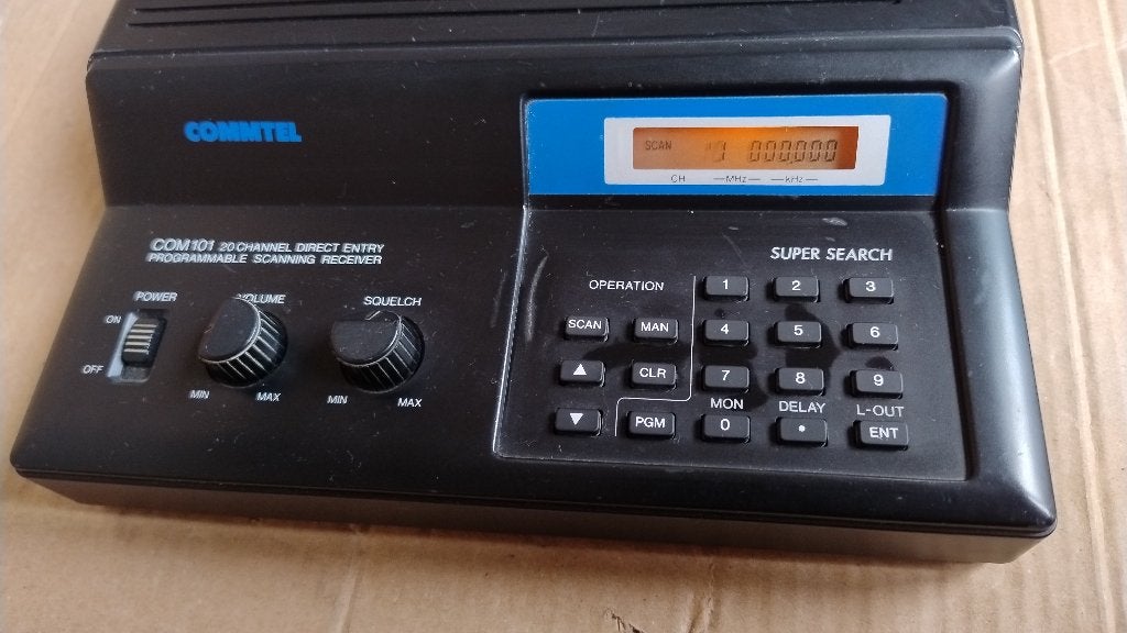 20-kanaals scanner Commtel type COM101, Ophalen of Verzenden, Gebruikt, Minder dan 30 kanalen