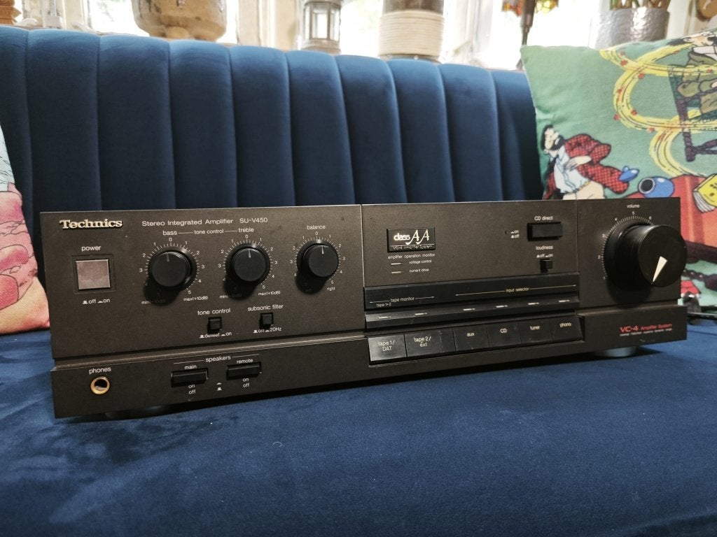 Versterker Technics SU V-450 class AA, Gebruikt, Ophalen, Overige merken, Minder dan 60 watt