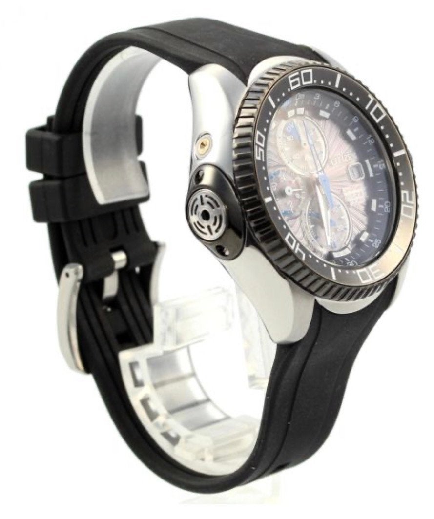 Citizen Promaster Aqualand Eco-Drive Duikhorloge BJ2111-08E, Gebruikt, Staal, Kunststof, Ophalen of Verzenden