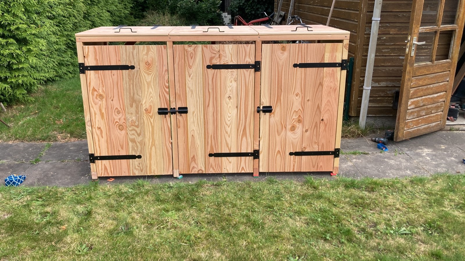 Kliko/ container ombouw, Tuin en Terras, Ophalen, Nieuw, Hout, Containerberging