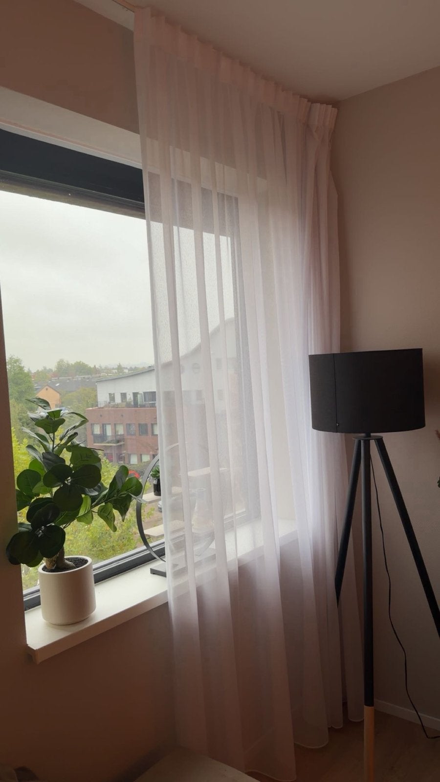 witte vitrage zo goed als nieuw, Vitrage, Wit, Ophalen of Verzenden, Polyester