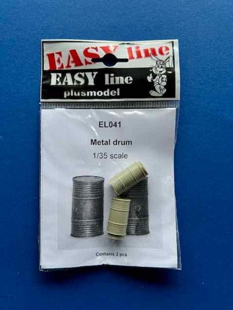 PlusModel	EL041	Metallic Drums	1/35, Ophalen of Verzenden, Nieuw, 1:35 tot 1:50