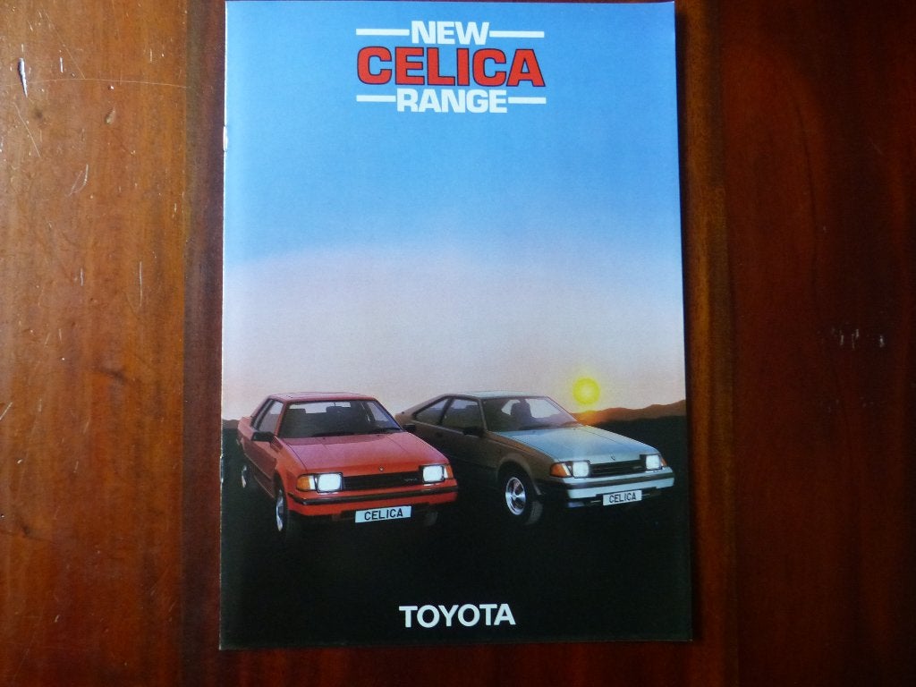 Toyota Celica 1982 brochure Engeland, Verzenden, Zo goed als nieuw, Toyota
