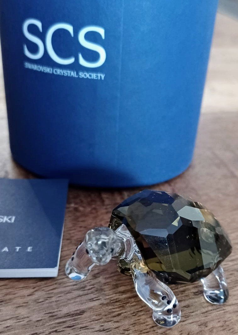 Swarovski Galapagos schildpad Eventstuk, Verzamelen, Swarovski, Ophalen of Verzenden, Zo goed als nieuw, Figuurtje