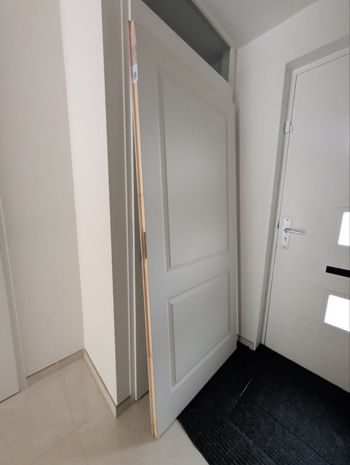 Lundia Binnendeur Bord TVA 2A01 Wit Gegrond 88x201.5 Rechts, Ophalen, 80 tot 100 cm, Binnendeur, Nieuw