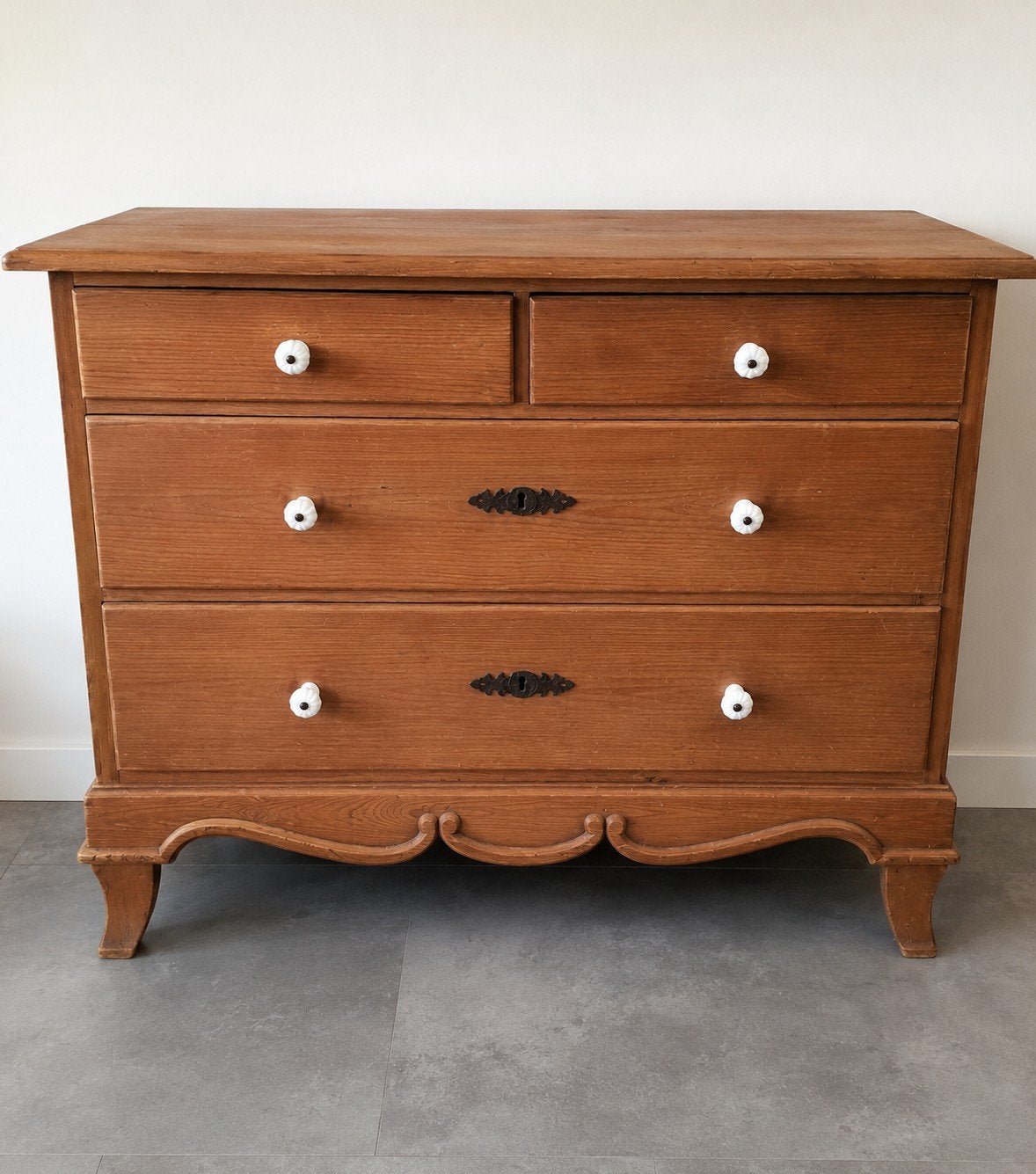 Vintage houten ladekast met gebruikerssporen, Antiek en Kunst, Ophalen
