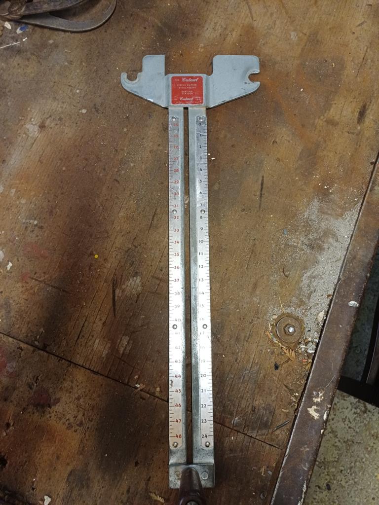 Cutawl Cirkelsnijder Opzetstuk - Vintage Gereedschap, Ophalen of Verzenden, Gebruikt