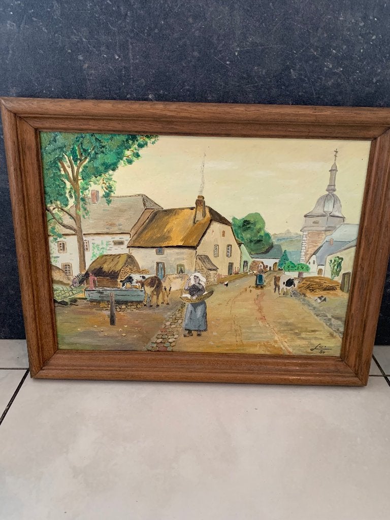 Schilderij, Doek, Impressionistisch, Ophalen of Verzenden, Gesigneerd
