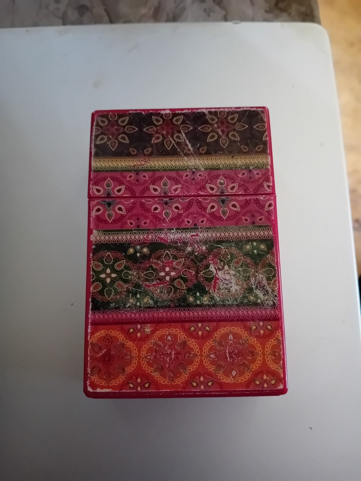 Decoratieve opbergdoos voor  sigaretten, Ophalen of Verzenden, Zo goed als nieuw, Overige, Overige merken