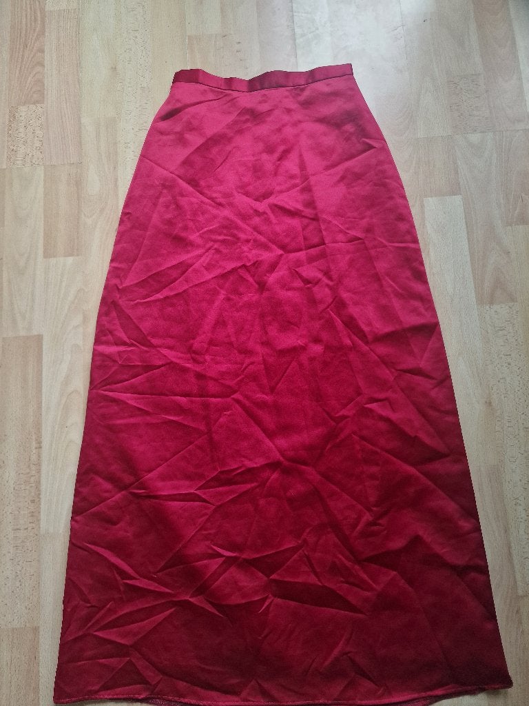 lange rode (gala/avond) rok, maat XS, Kleding | Dames, Ophalen of Verzenden, Zo goed als nieuw, Maat 34 (XS) of kleiner, Rood