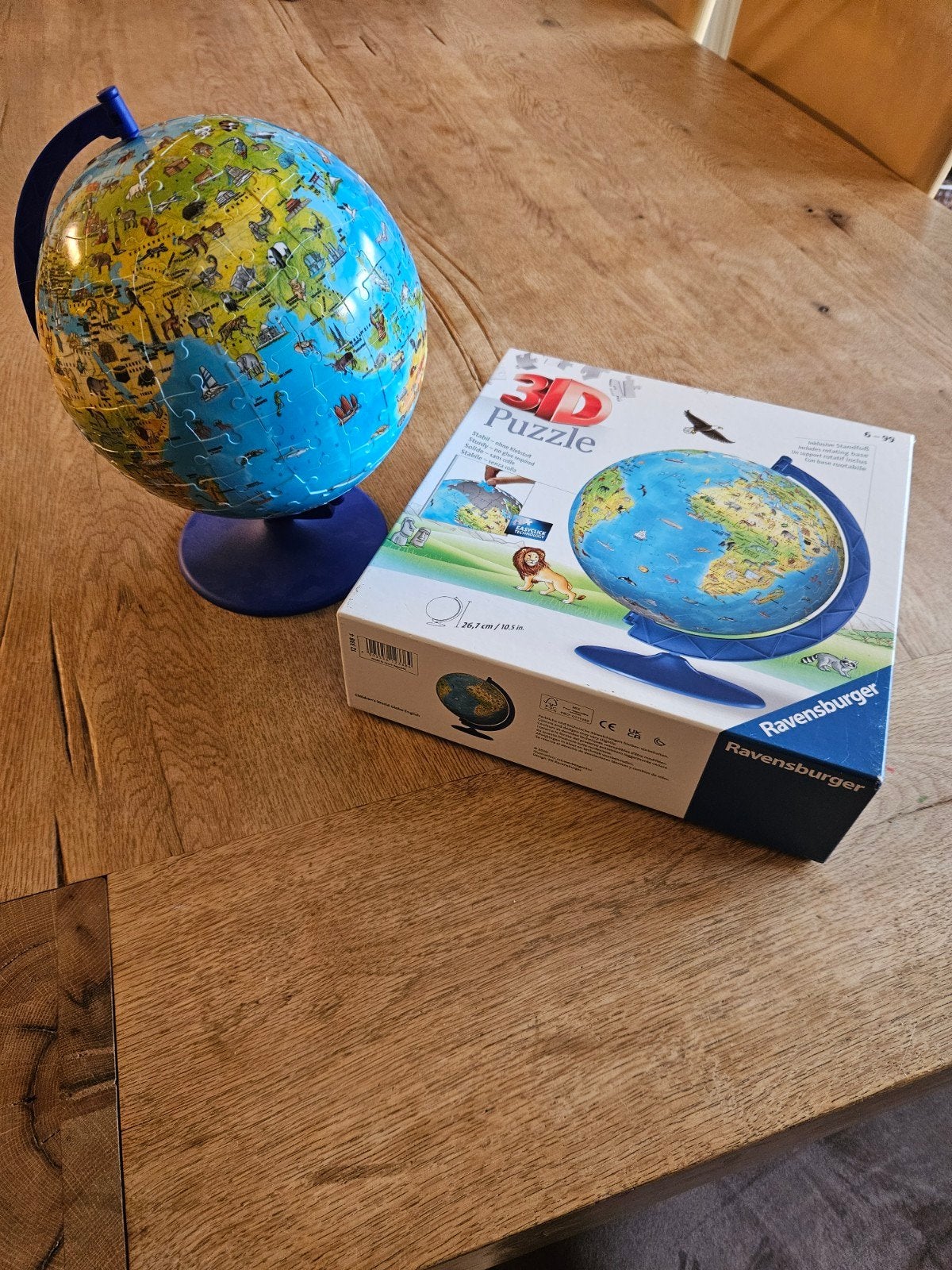 Ravensburger 3D Puzzel Wereldbol, Hobby en Vrije tijd, Ophalen of Verzenden, Zo goed als nieuw, Rubik's of 3D-puzzel