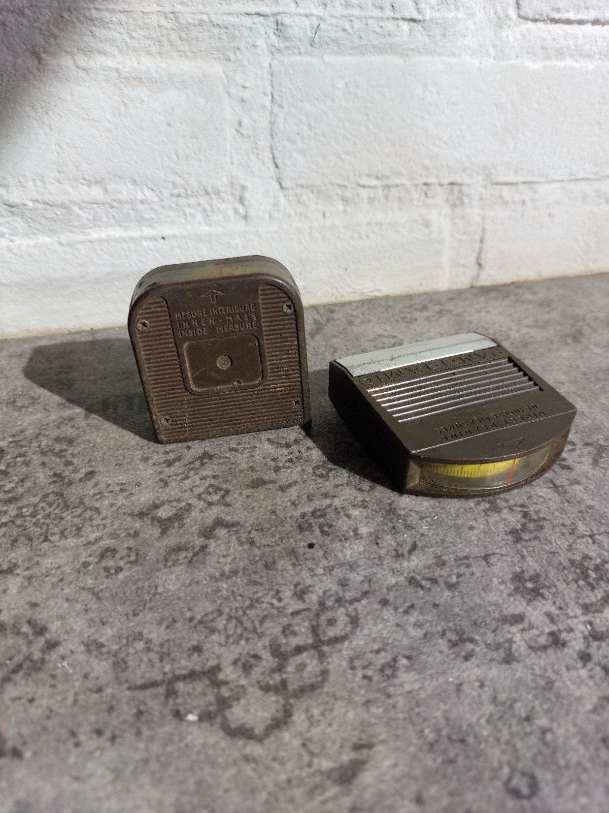 Vintage Rolmaat - Meetlint - Antiek Gereedschap, Ophalen of Verzenden, Gebruikt, Afstand