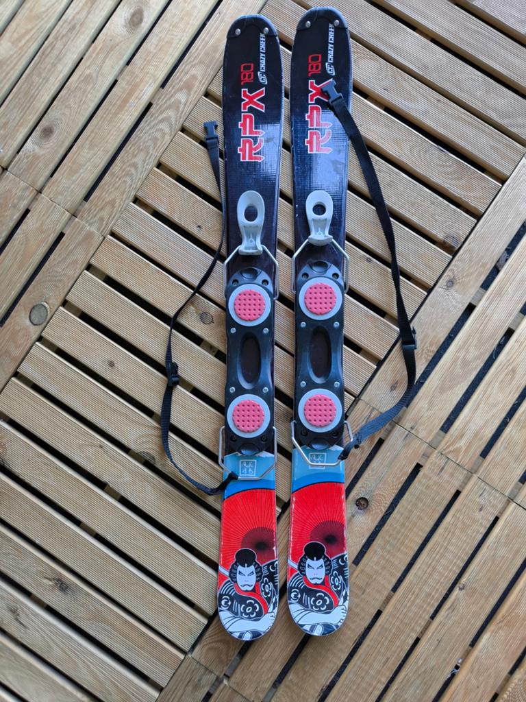 Crazy Greek ski's 80-100cm, Sport en Fitness, Skiën en Langlaufen, Gebruikt, Skiën, Minder dan 100 cm, Ski's