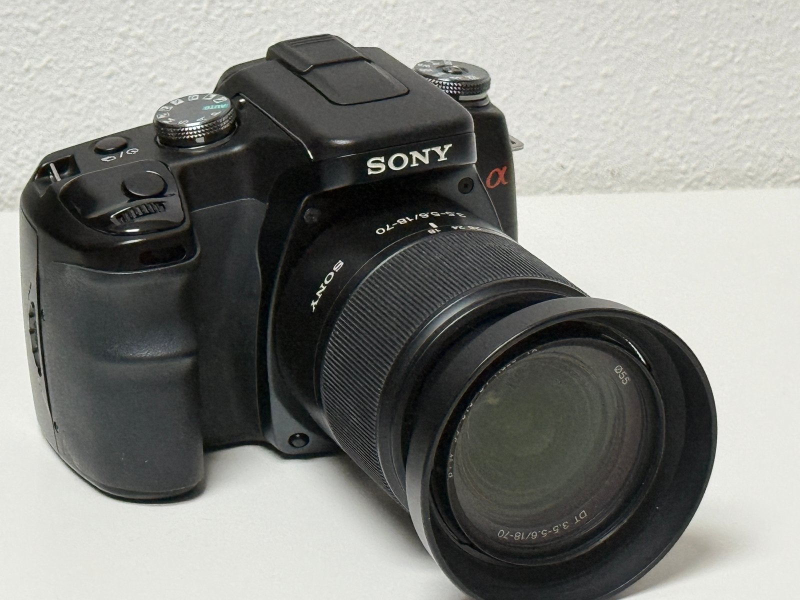 Sony Alpha 100 (DSLR-A100) spiegelreflexset met veel extra’s, Verzenden, Gebruikt, Spiegelreflex, Overige Merken