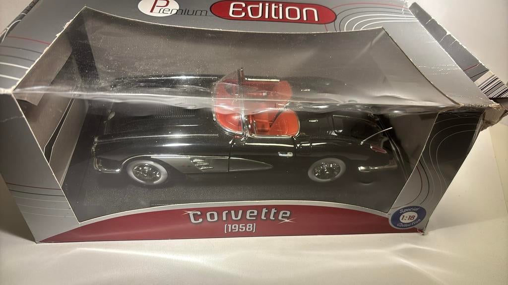 Chevrolet Corvette 1958 motermax 1.18, Overige merken, Ophalen of Verzenden, A, A