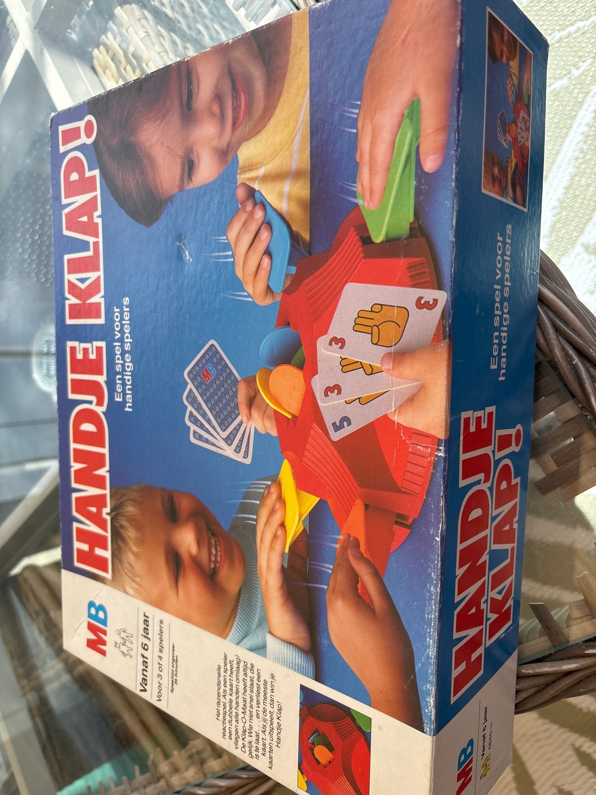 Handje Klap! Bordspel van MB - Een spel voor handige spelers, Drie of vier spelers, Ophalen of Verzenden, Gebruikt