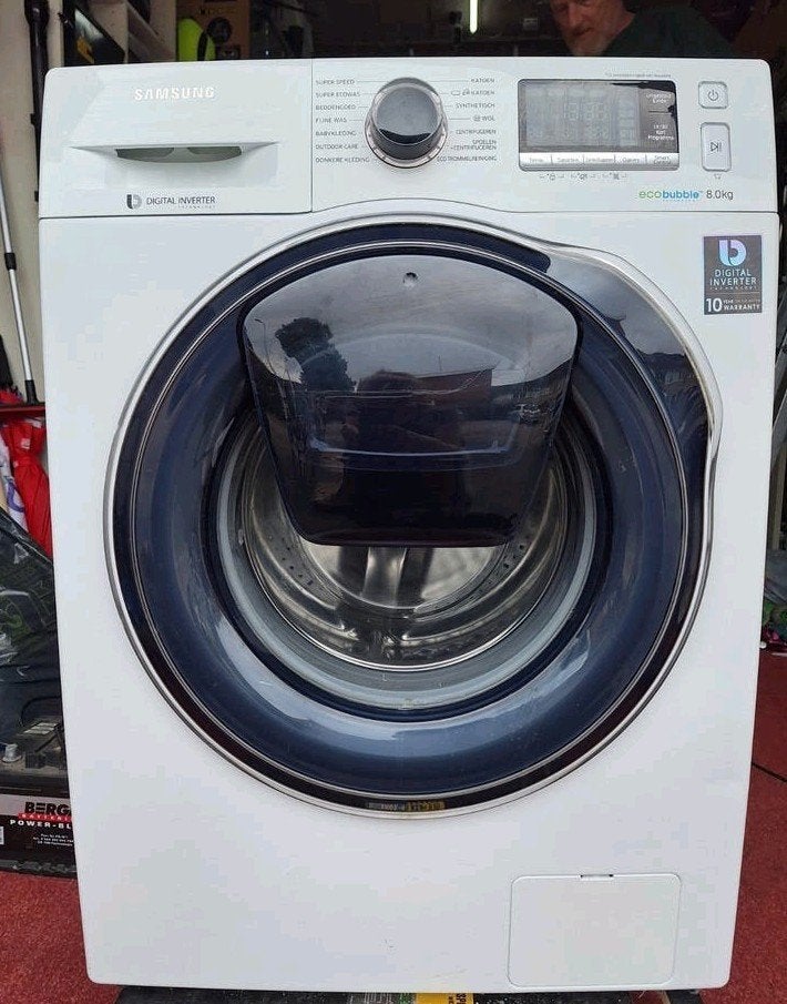 Samsung Wasmachine 8 kg EcoBubble AddWash, Ophalen, 1200 tot 1600 toeren, Gebruikt, 8 tot 10 kg