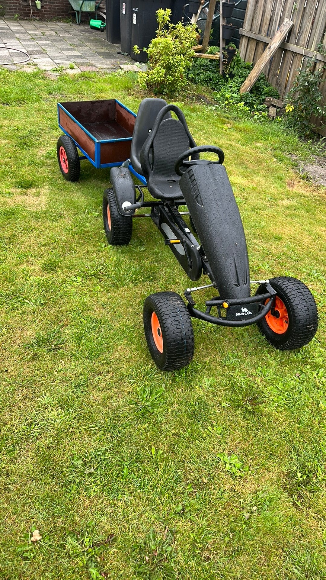 Dino cars skelter met aanhanger, Kinderen en Baby's, ..., Ophalen of Verzenden, Zo goed als nieuw, ...
